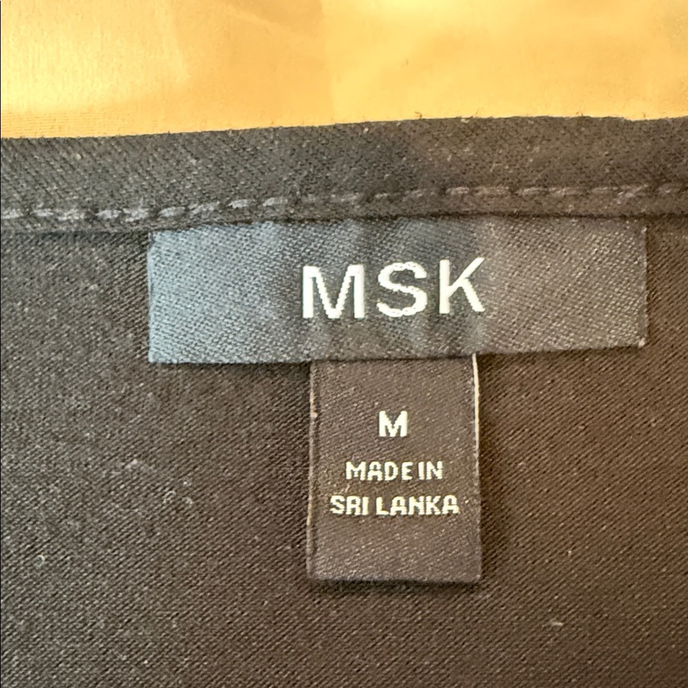 MSK Black and Gray Striped Dress - Picture 8 of 9